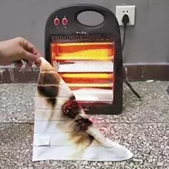 阻燃不意味着不燃，使用暖风机如何避免着火？